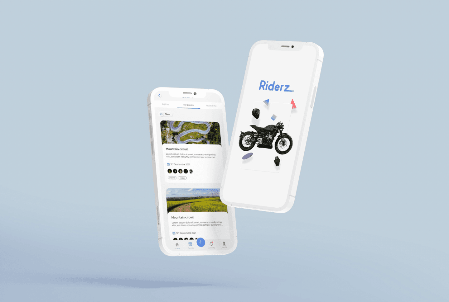 Réalisation d'une application mobile en React Native, de rencontres entre motards, se réunissant autour d'évènements